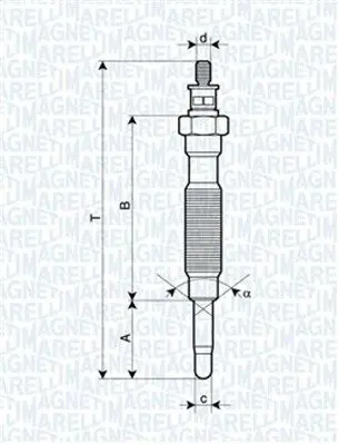 Handler.Part Glow plug Magneti Marelli 062900072304 1