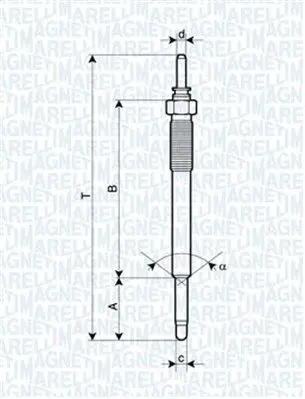 Handler.Part Glow plug Magneti Marelli 062900074304 1