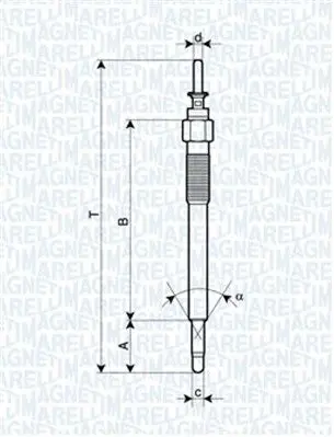 Handler.Part Glow plug Magneti Marelli 062900076304 1