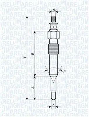 Handler.Part Glow plug Magneti Marelli 062503901304 1