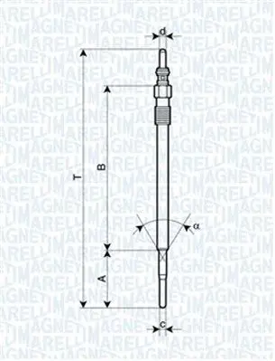 Handler.Part Glow plug Magneti Marelli 062900070304 1