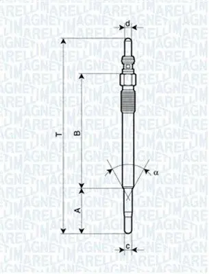 Handler.Part Glow plug Magneti Marelli 062900029304 1