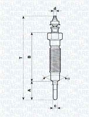 Handler.Part Glow plug Magneti Marelli 062900045304 1