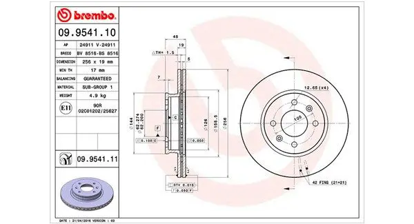 Handler.Part Brake disc Magneti Marelli 360406005100 1