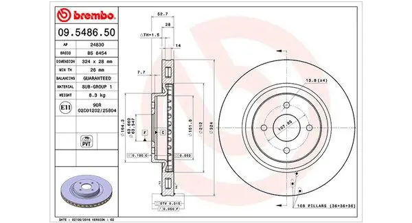 Handler.Part Brake disc Magneti Marelli 360406005300 1