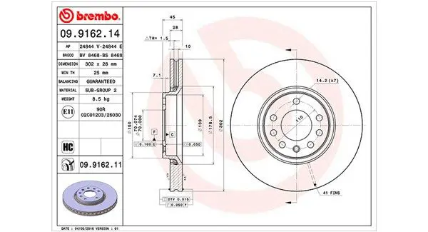 Handler.Part Brake disc Magneti Marelli 360406008200 1