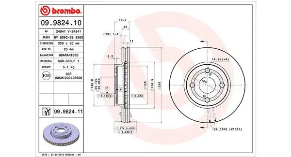 Handler.Part Brake disc Magneti Marelli 360406009200 1