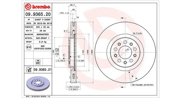 Handler.Part Brake disc Magneti Marelli 360406011700 1