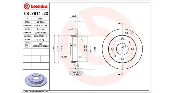 Handler.Part Brake disc Magneti Marelli 360406027000 1