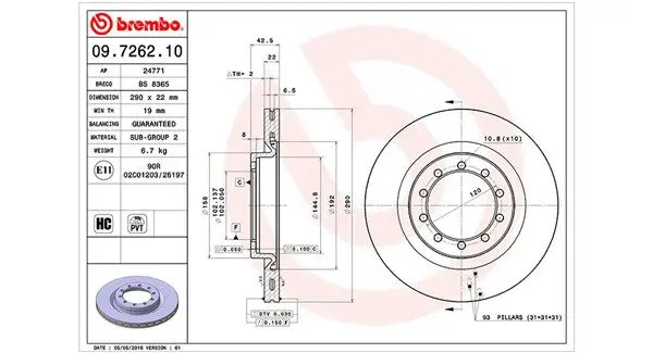 Handler.Part Brake disc Magneti Marelli 360406044600 1