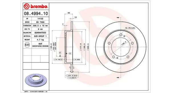 Handler.Part Brake disc Magneti Marelli 360406045700 1