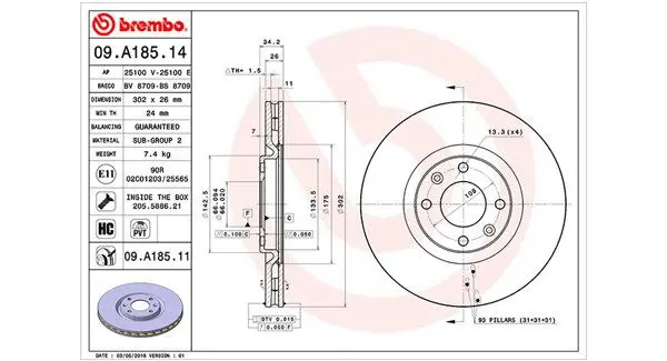 Handler.Part Brake disc Magneti Marelli 360406070000 1