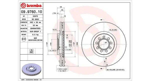 Handler.Part Brake disc Magneti Marelli 360406074200 1