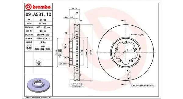 Handler.Part Brake disc Magneti Marelli 360406087800 1