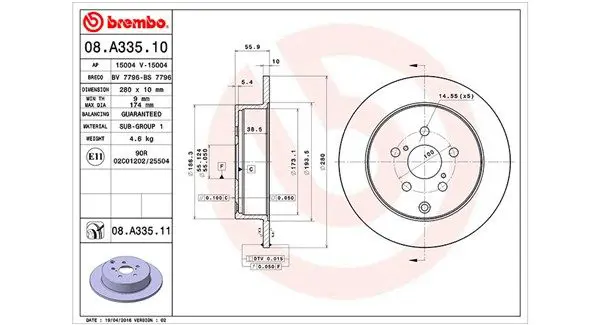 Handler.Part Brake disc Magneti Marelli 360406112500 1