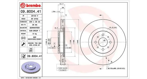 Handler.Part Brake disc Magneti Marelli 360406064600 1