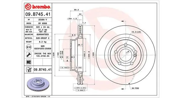 Handler.Part Brake disc Magneti Marelli 360406117001 1