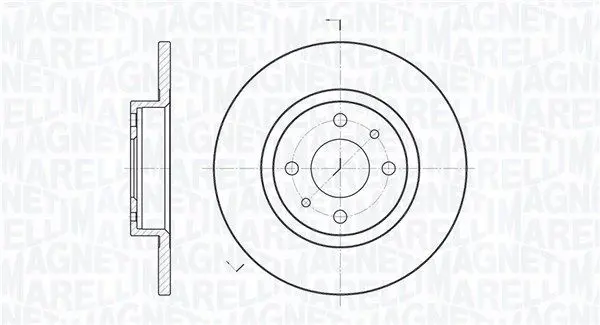 Handler.Part Brake disc Magneti Marelli 361302040167 1