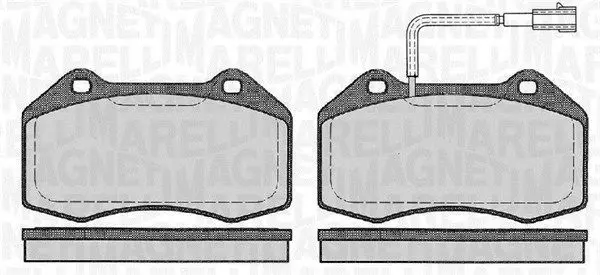 Handler.Part Brake pad set, disc brake Magneti Marelli 363916060127 1