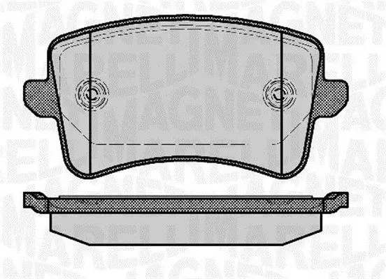 Handler.Part Brake pad set, disc brake Magneti Marelli 363916060141 1