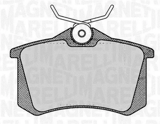 Handler.Part Brake pad set, disc brake Magneti Marelli 363916060144 1