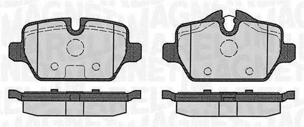 Handler.Part Brake pad set, disc brake Magneti Marelli 363916060148 1