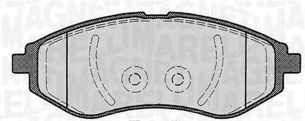 Handler.Part Brake pad set, disc brake Magneti Marelli 363916060163 1