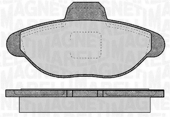 Handler.Part Brake pad set, disc brake Magneti Marelli 363916060223 1