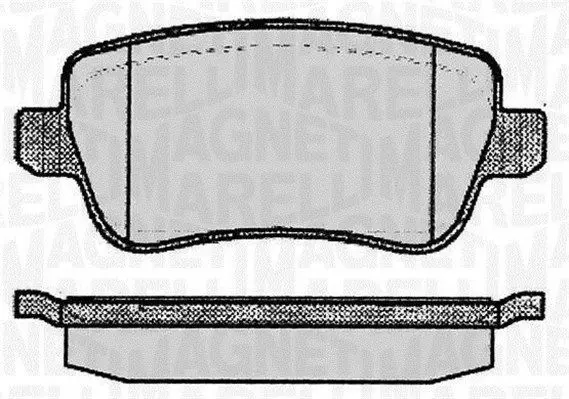 Handler.Part Brake pad set, disc brake Magneti Marelli 363916060225 1