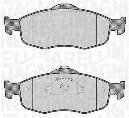 Handler.Part Brake pad set, disc brake Magneti Marelli 363916060245 1