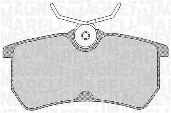 Handler.Part Brake pad set, disc brake Magneti Marelli 363916060253 1