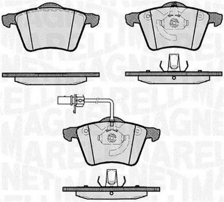 Handler.Part Brake pad set, disc brake Magneti Marelli 363916060262 1