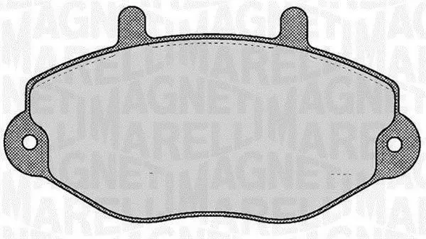 Handler.Part Brake pad set, disc brake Magneti Marelli 363916060270 1