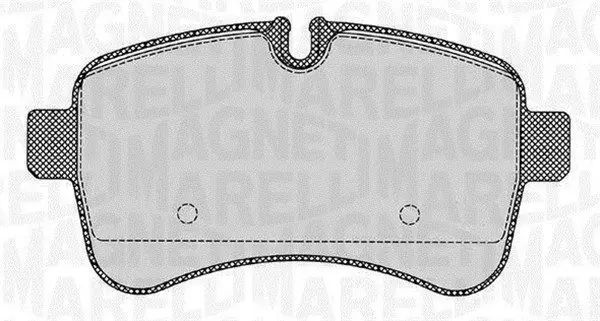 Handler.Part Brake pad set, disc brake Magneti Marelli 363916060284 1