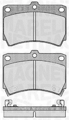 Handler.Part Brake pad set, disc brake Magneti Marelli 363916060286 1