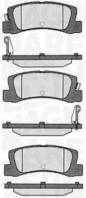 Handler.Part Brake pad set, disc brake Magneti Marelli 363916060292 1