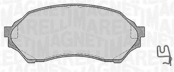 Handler.Part Brake pad set, disc brake Magneti Marelli 363916060293 1