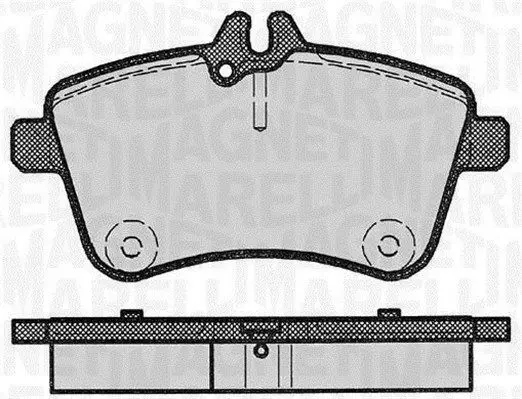 Handler.Part Brake pad set, disc brake Magneti Marelli 363916060302 1