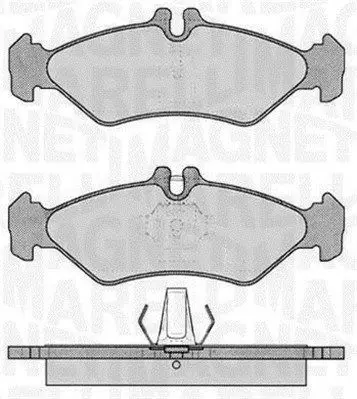 Handler.Part Brake pad set, disc brake Magneti Marelli 363916060322 1