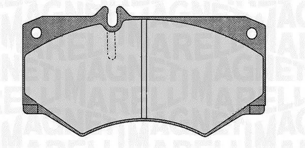 Handler.Part Brake pad set, disc brake Magneti Marelli 363916060325 1