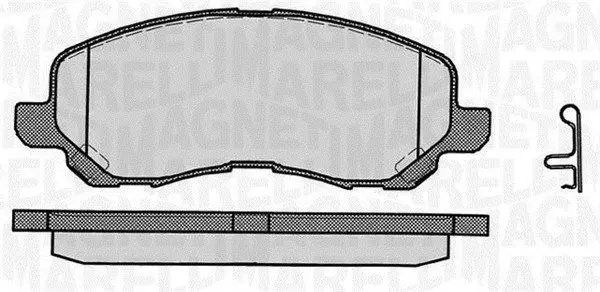 Handler.Part Brake pad set, disc brake Magneti Marelli 363916060338 1