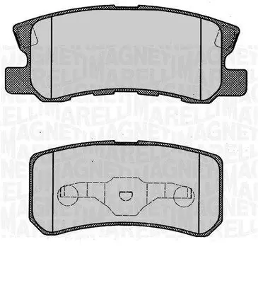 Handler.Part Brake pad set, disc brake Magneti Marelli 363916060340 1