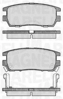 Handler.Part Brake pad set, disc brake Magneti Marelli 363916060341 1