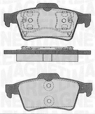 Handler.Part Brake pad set, disc brake Magneti Marelli 363916060349 1