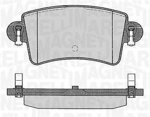 Handler.Part Brake pad set, disc brake Magneti Marelli 363916060365 1