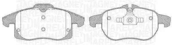 Handler.Part Brake pad set, disc brake Magneti Marelli 363916060369 1