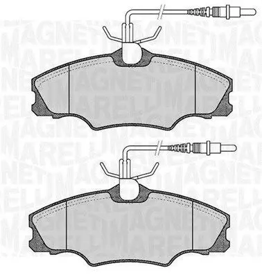 Handler.Part Brake pad set, disc brake Magneti Marelli 363916060374 1