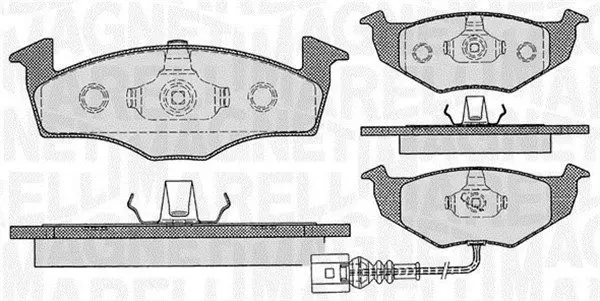 Handler.Part Brake pad set, disc brake Magneti Marelli 363916060396 1