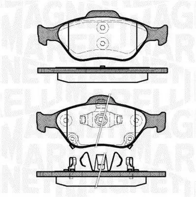 Handler.Part Brake pad set, disc brake Magneti Marelli 363916060404 1