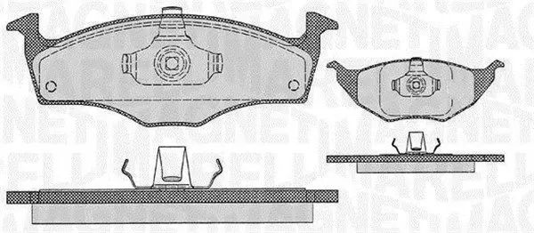 Handler.Part Brake pad set, disc brake Magneti Marelli 363916060411 1